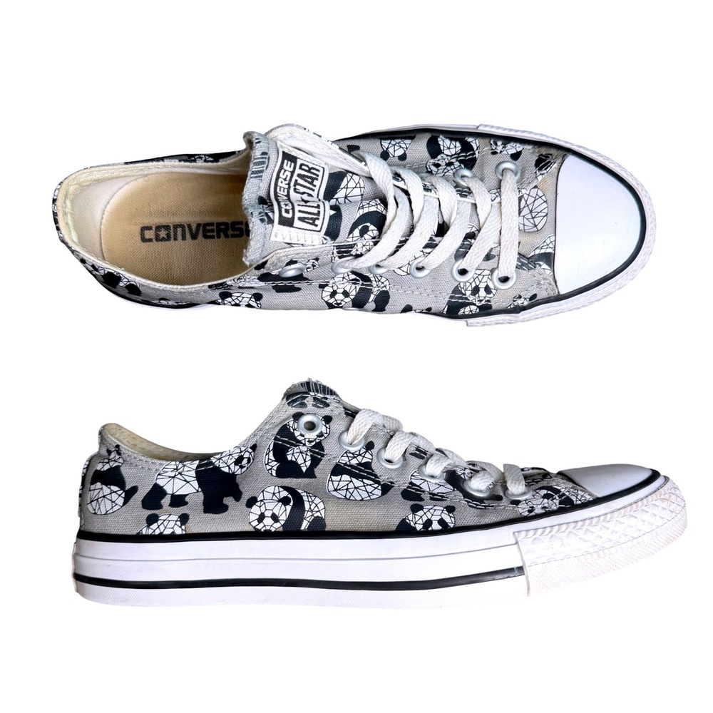 Converse Chuck Taylor All Star Low Top Gray Panda Sneakers Unisex M 6/ W 8
